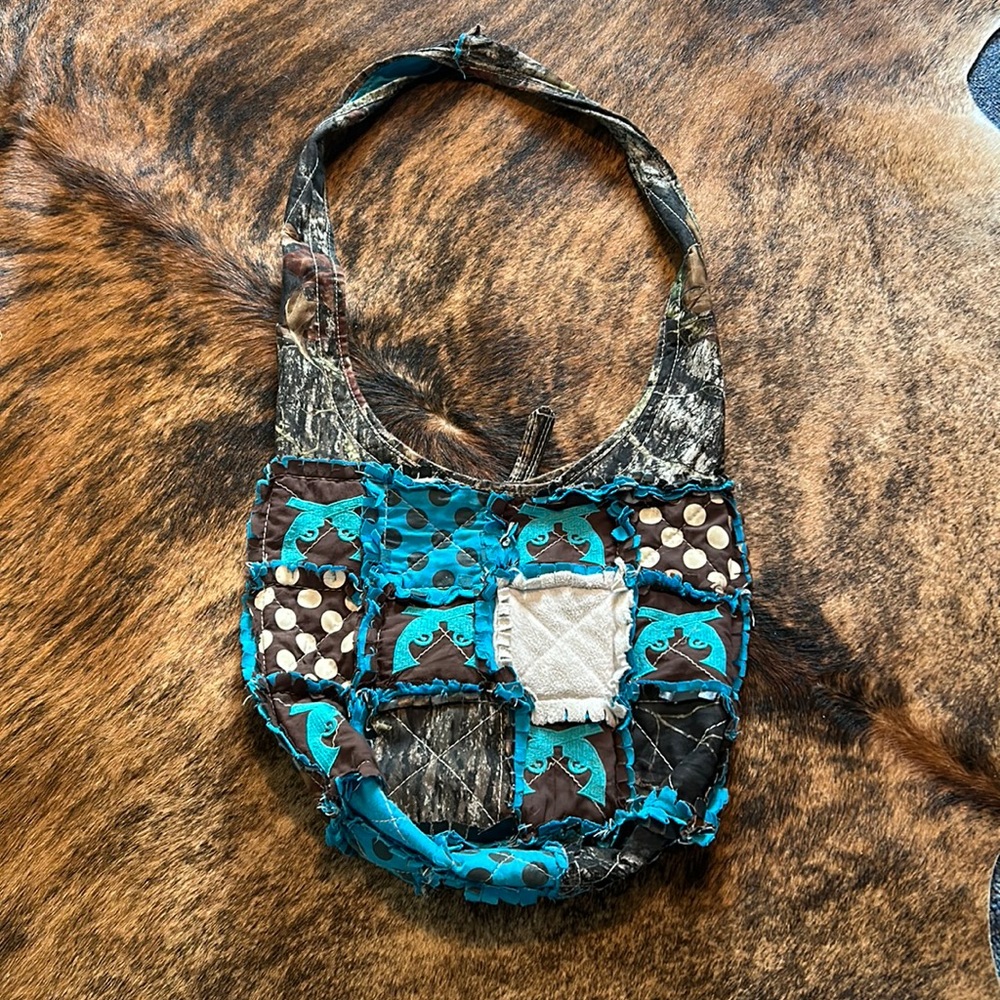 Camo cross body bag